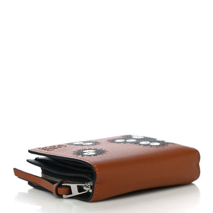Loewe X SPIRITED AWAY Calfskin Susuwatari Compact Zip Wallet Havane 4 of 11