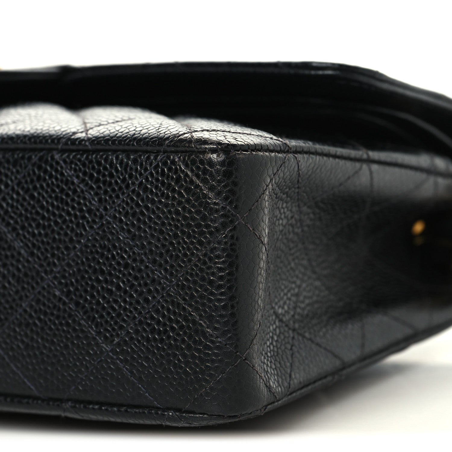 Chanel Caviar Quilted Medium Double Flap Black 11 of 12