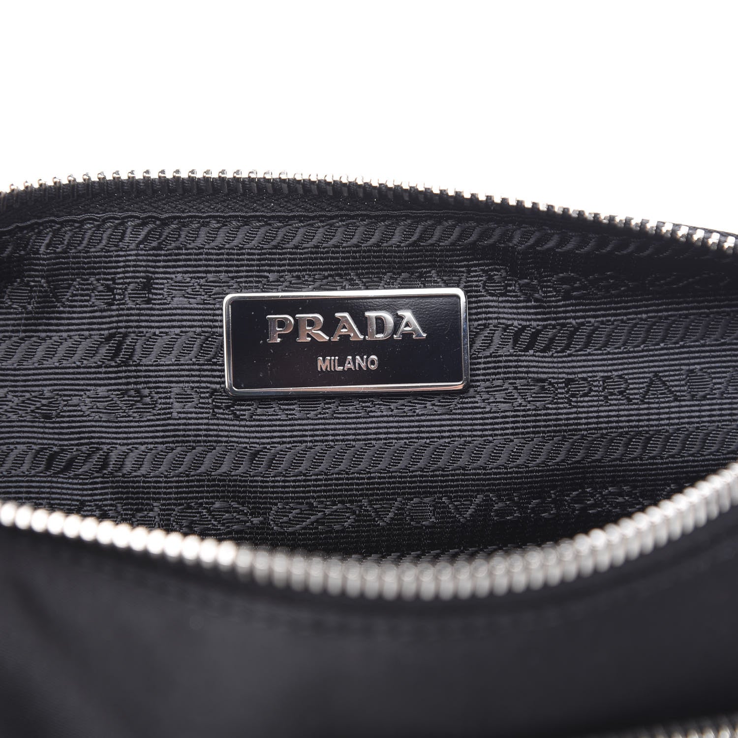 Prada Nylon Shoulder Bag Black 7 of 9