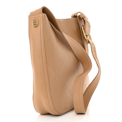 Chanel Calfskin Stitched Easy Mood Hobo Beige 3 of 11