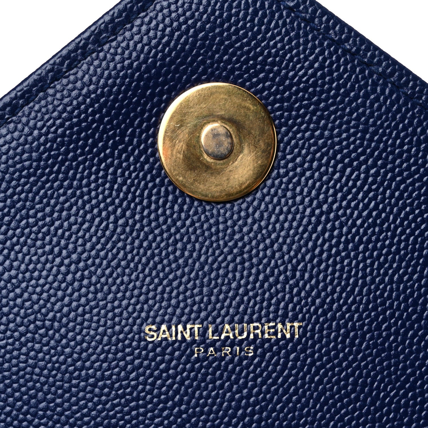 Saint Laurent Grain De Poudre Matelasse Chevron Large Monogram Satchel Blue 6 of 18