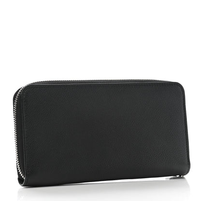 Louis Vuitton Calfskin Zippy Lockme Wallet Black 3 of 8