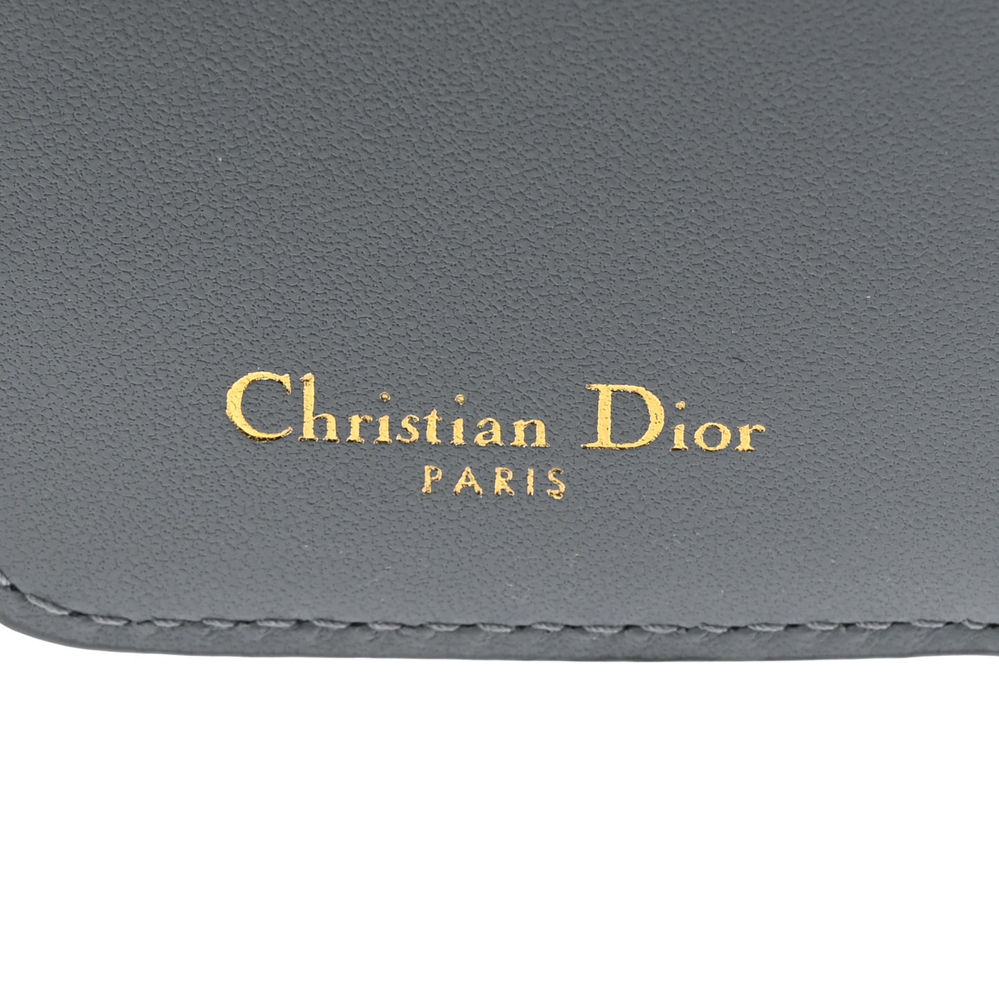 Grained Calfskin Supple Cannage Caro Scarlet Zipped Wallet Cloud Blue