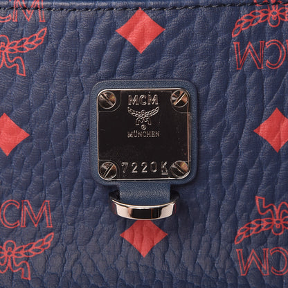 MCM Visetos Small Fusten Belt Bag Deep Blue Sea 7 of 8