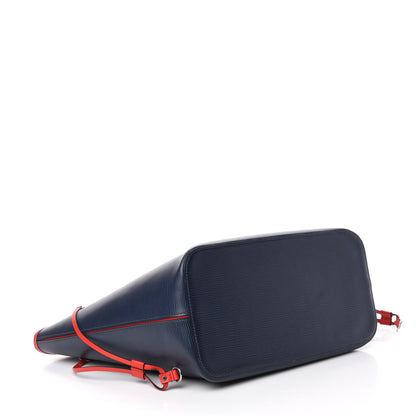 Louis Vuitton Epi Neverfull MM Indigo Coquelicot 4 of 14