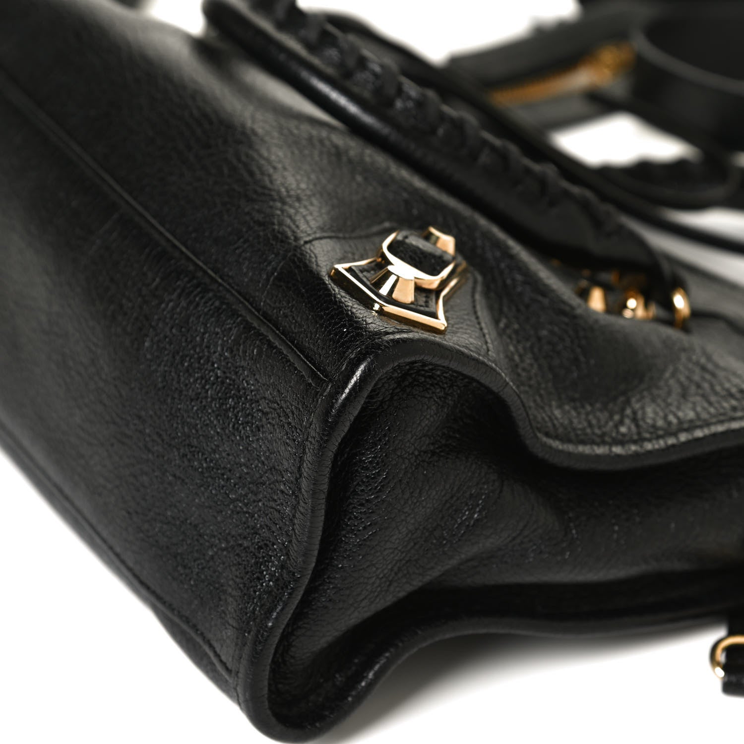 Balenciaga Chevre Gold Metallic Edge Hardware S City Black 11 of 12