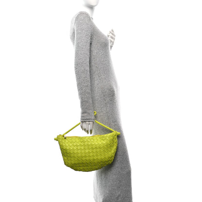 Bottega Veneta Nappa Intrecciato Medium Turn Pouch Acid Kiwi 3 of 9