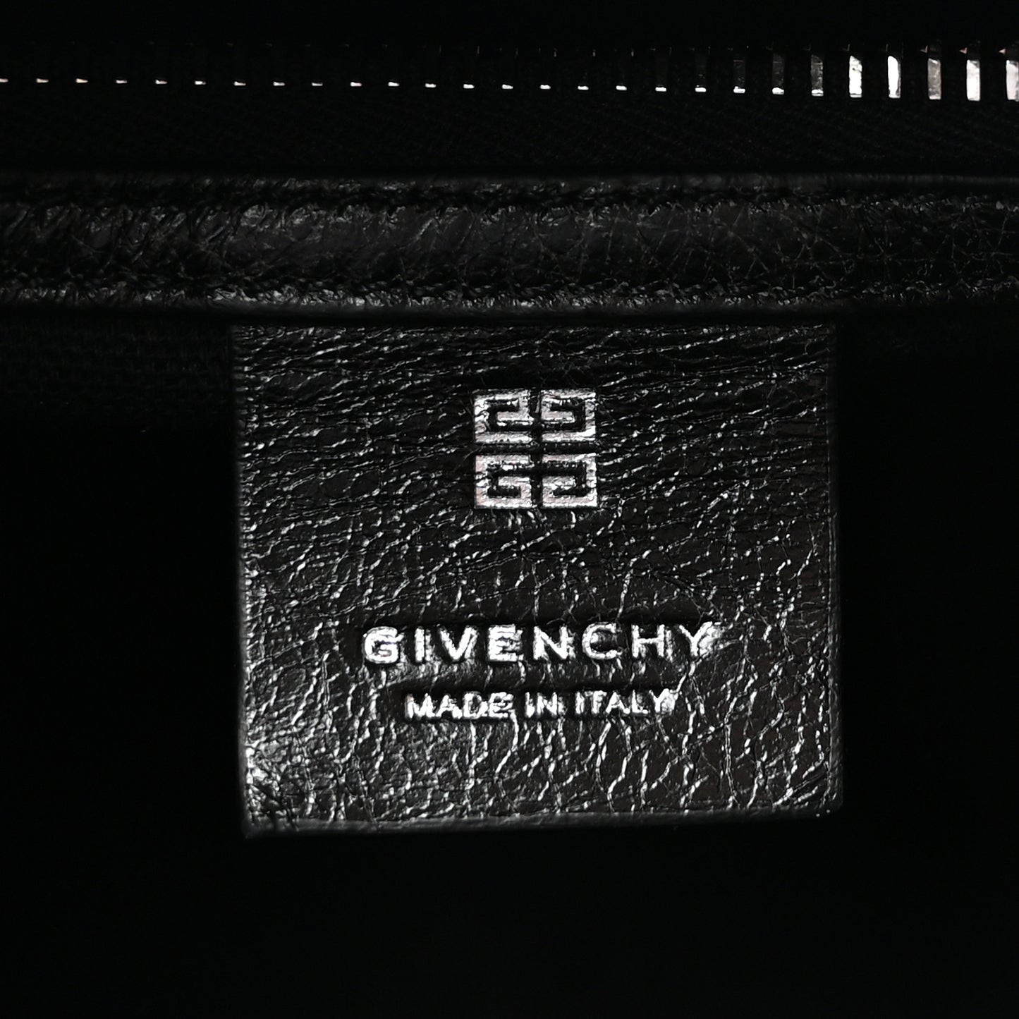 Washed Denim Mini Antigona Shoulder Bag Black
