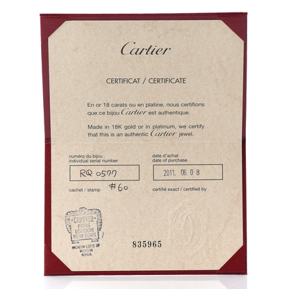 Cartier 18K Pink Gold Diamond 4mm LOVE Wedding Band Ring 60 9.25 5 of 5