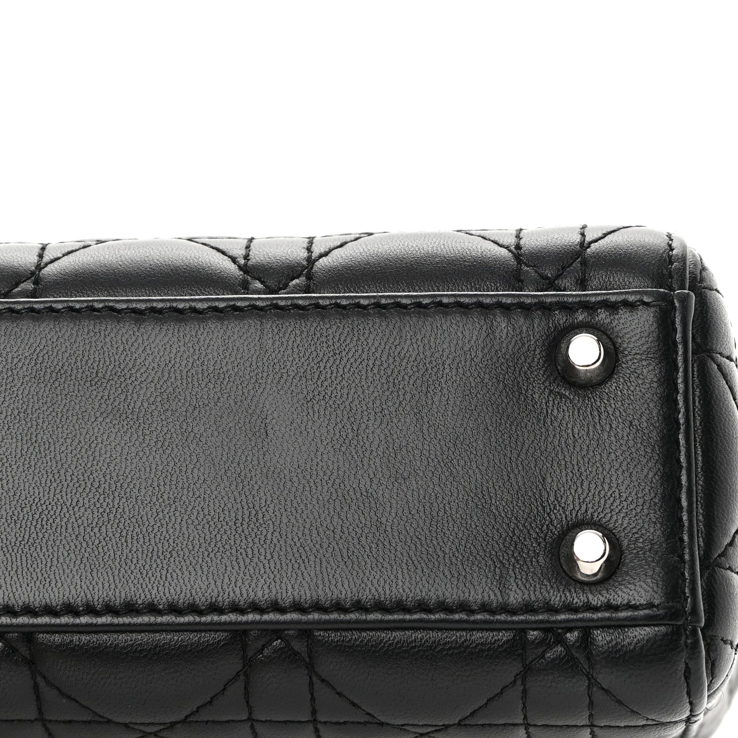 Christian Dior Lambskin Cannage Mini Lady Dior Black 13 of 15