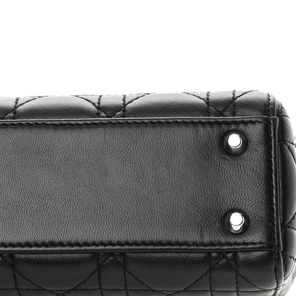 Christian Dior Lambskin Cannage Mini Lady Dior Black 13 of 15