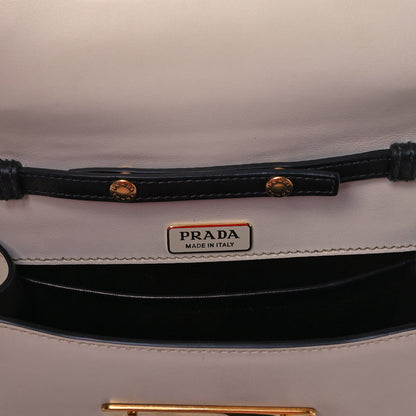 Prada City Calf Saffiano Astrology Cahier Bag Talco Black 4 of 6