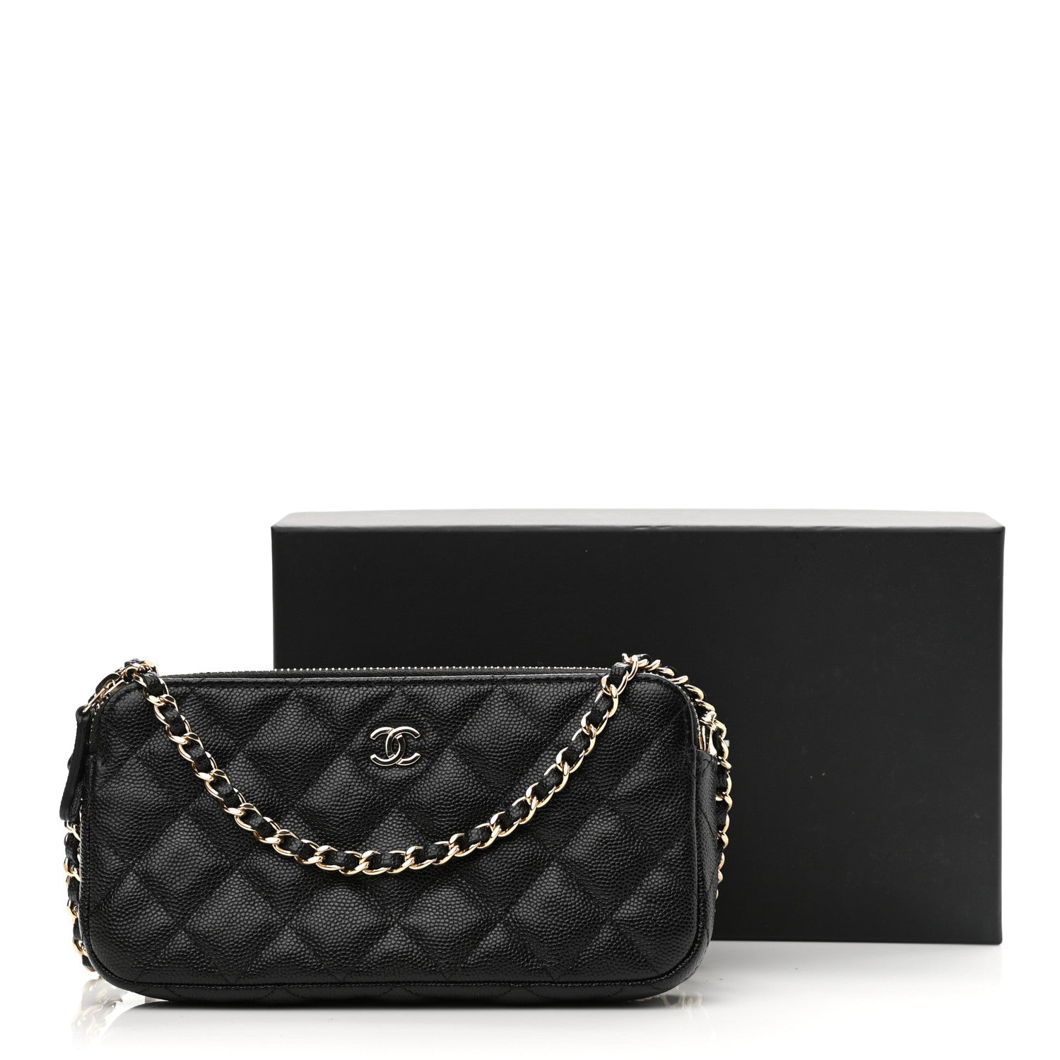 Chanel Caviar Quilted Small Clutch With Chain Black 12 of 12