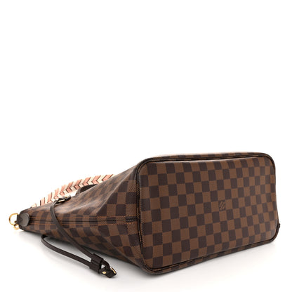 Louis Vuitton Damier Ebene Braided Neverfull MM Pink 4 of 11
