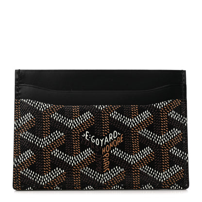 Goyard Goyardine Saint Sulpice Card Holder Black 1 of 7