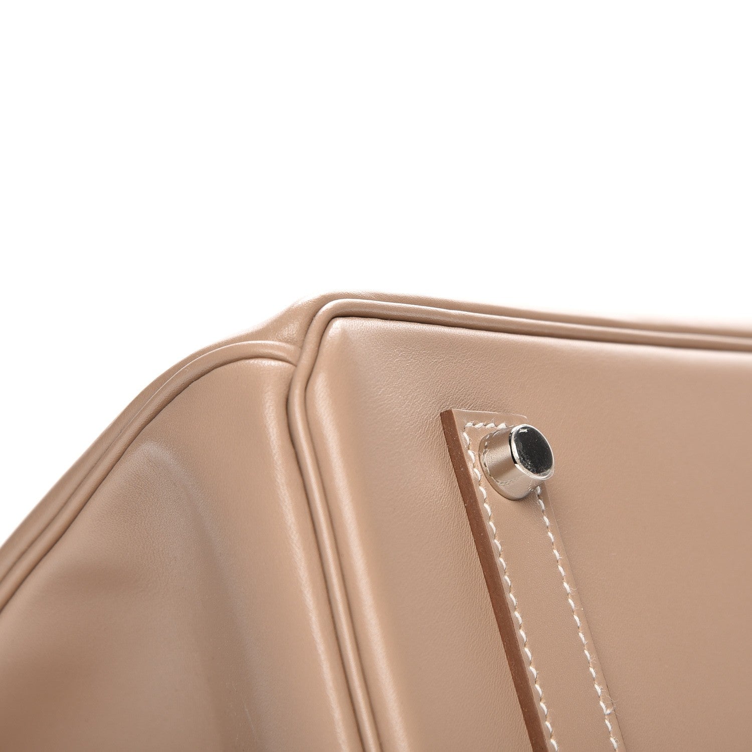 Hermes Tadelakt Guilloche Birkin 35 Argile 16 of 27