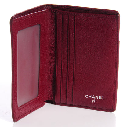 Chanel Goatskin CC ID Compact Wallet Red 4 of 7