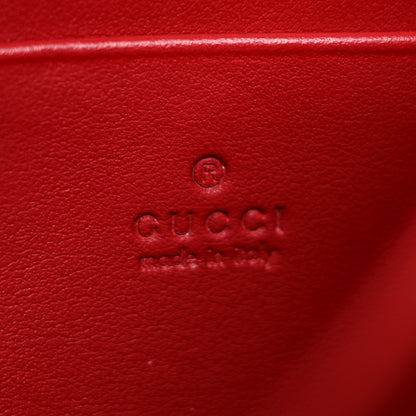 Gucci Calfskin Matelasse GG Marmont Chain Wallet Hibiscus Red 8 of 18