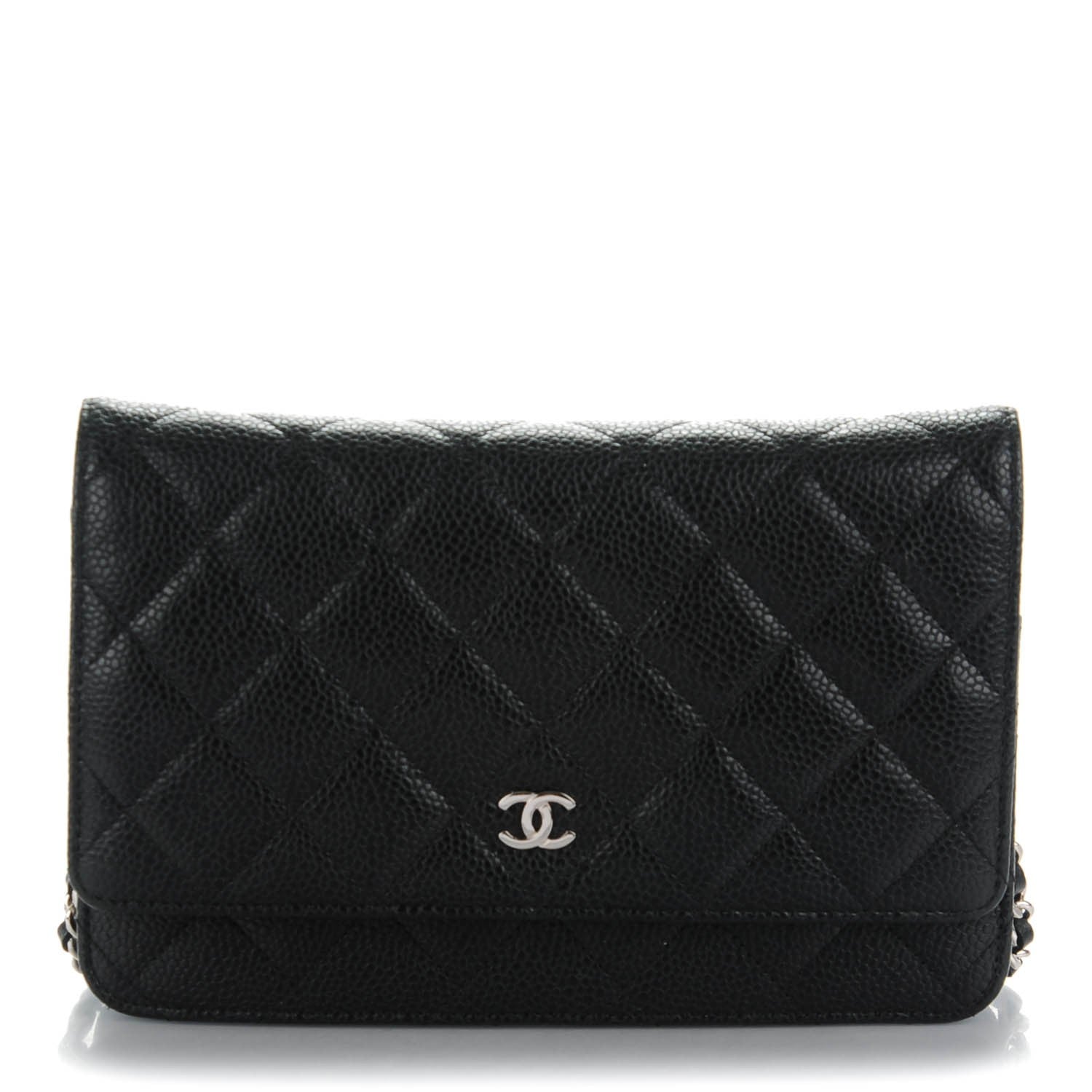 Chanel Caviar Quilted Wallet On Chain WOC Black 1 of 8