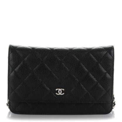 Chanel Caviar Quilted Wallet On Chain WOC Black 1 of 8