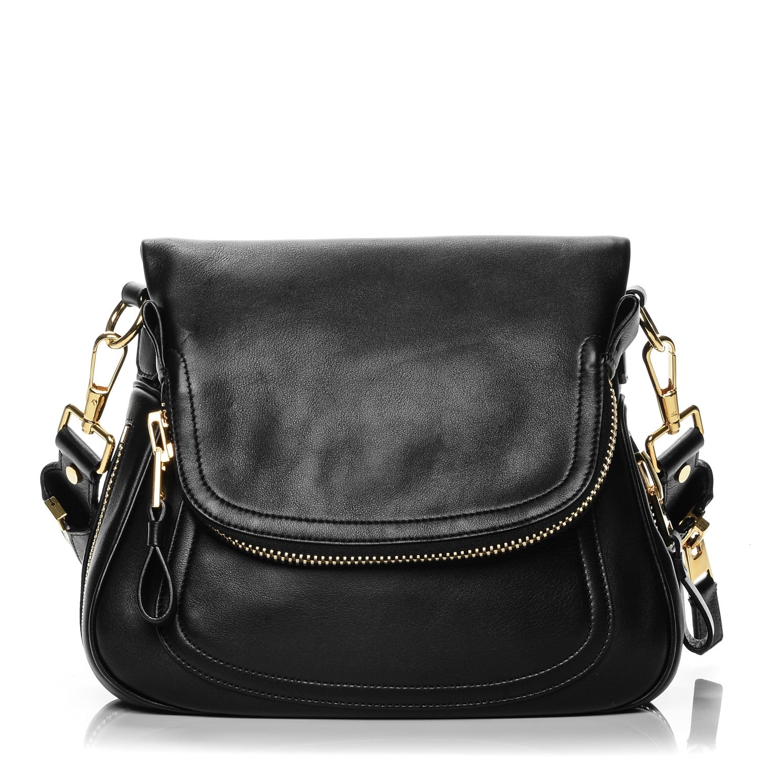 Tom Ford Calfskin Medium Jennifer Crossbody Bag Black 1 of 6