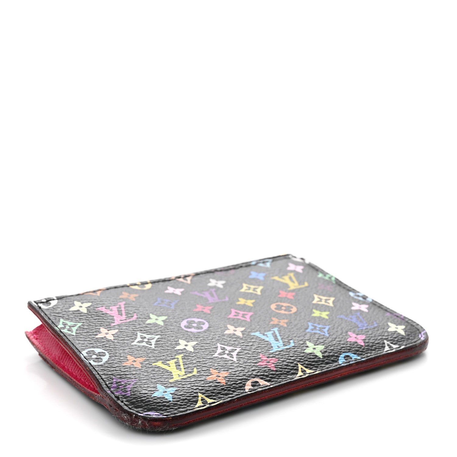 Louis Vuitton Monogram Multicolor Key Pouch Black Grenade 4 of 9