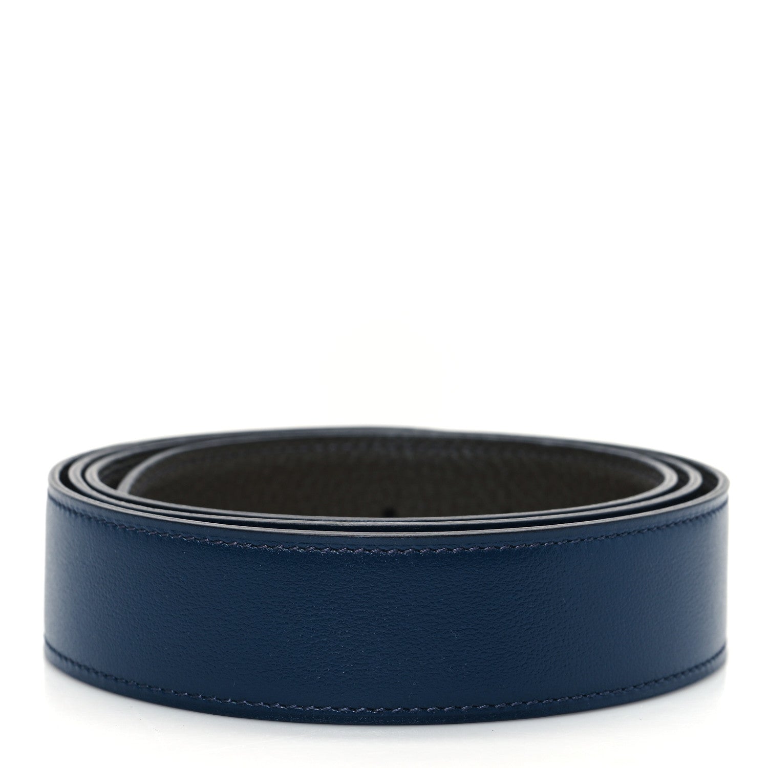Hermes Box Togo 32mm Belt Strap 105  Bleu De Prusse Vert Maquis 2 of 4