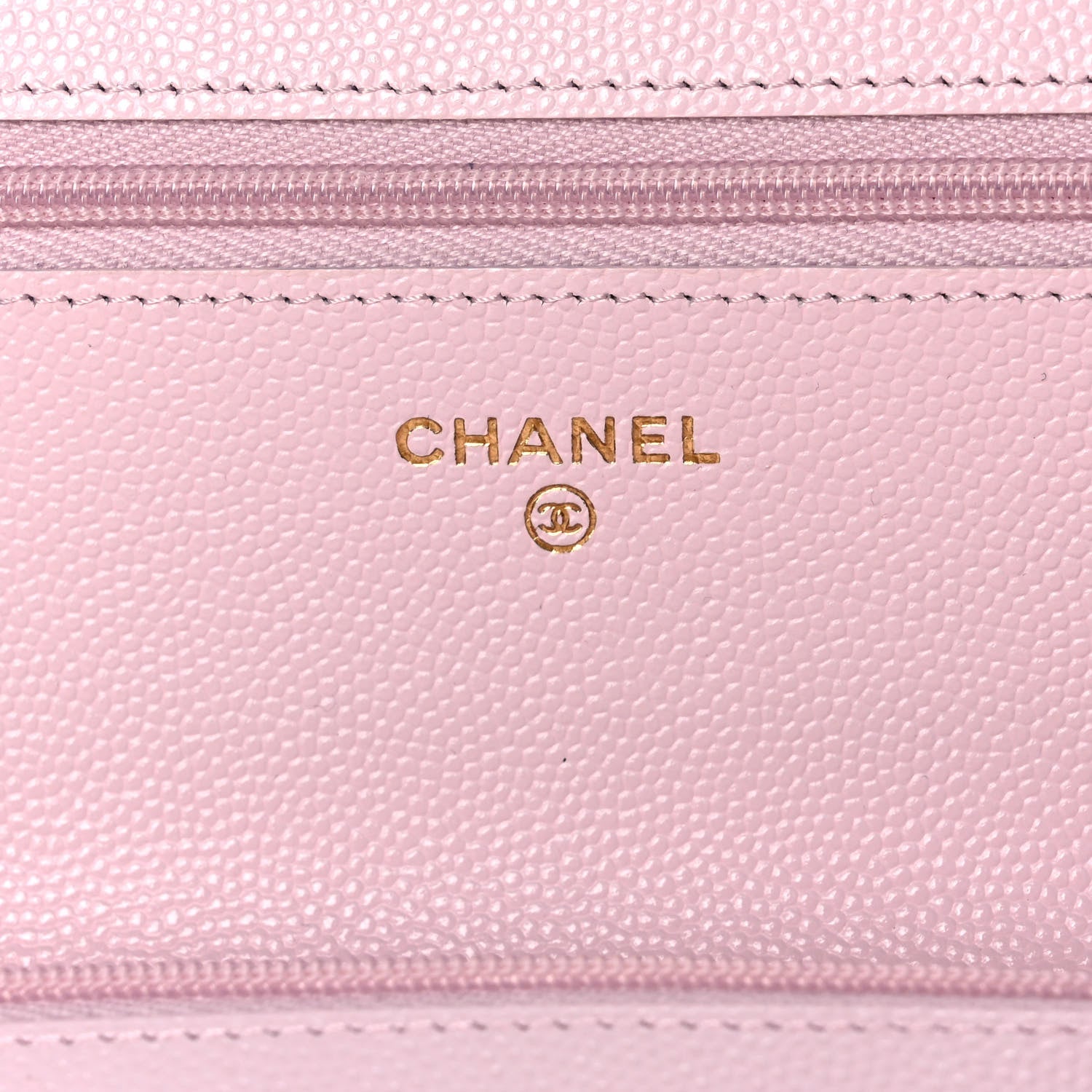 Chanel Caviar Quilted Wallet On Chain WOC Light Pink 6 of 13