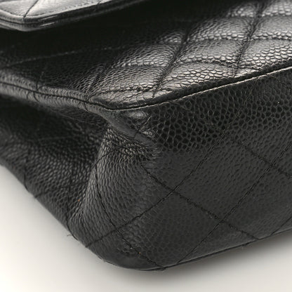 Chanel Caviar Quilted Medium Double Flap Black 8 of 9