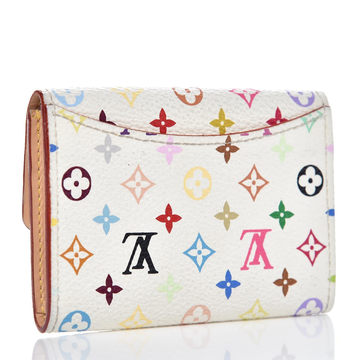 Louis Vuitton Monogram Multicolor Buisness Card Holder White 3 of 7