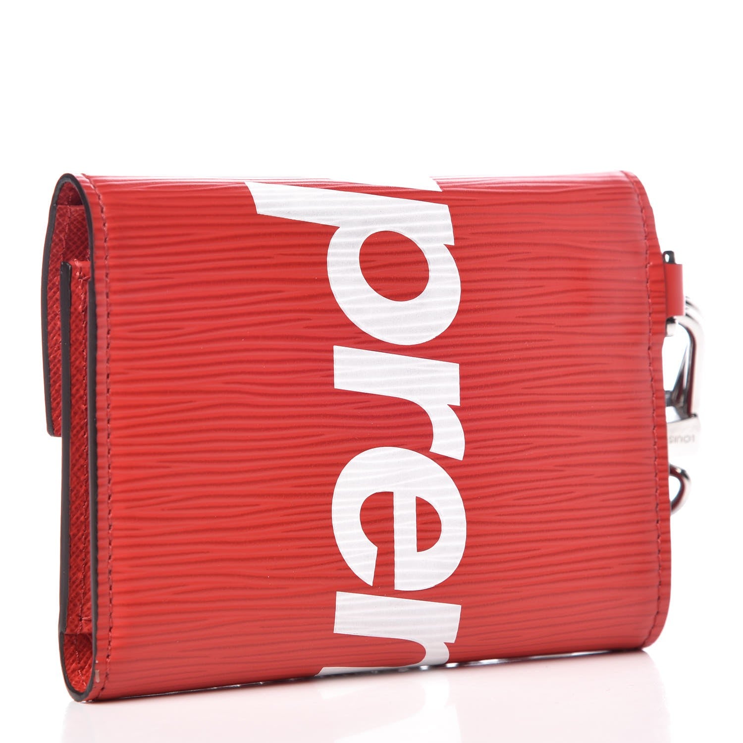 Louis Vuitton X SUPREME Epi Chain Wallet Red 2 of 7