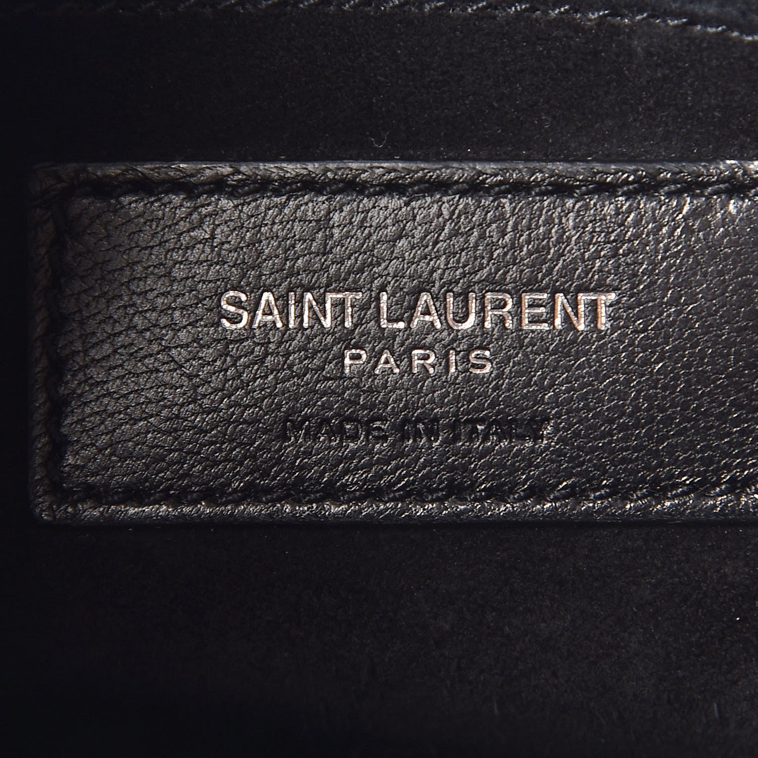 Saint Laurent Calfskin Crocodile Embossed Nano Sac De Jour Black 6 of 6