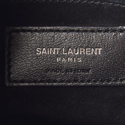 Saint Laurent Calfskin Crocodile Embossed Nano Sac De Jour Black 6 of 6