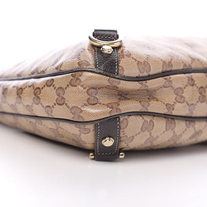 Gucci Crystal Monogram Large Abbey D Ring Hobo Dark Brown 8 of 9