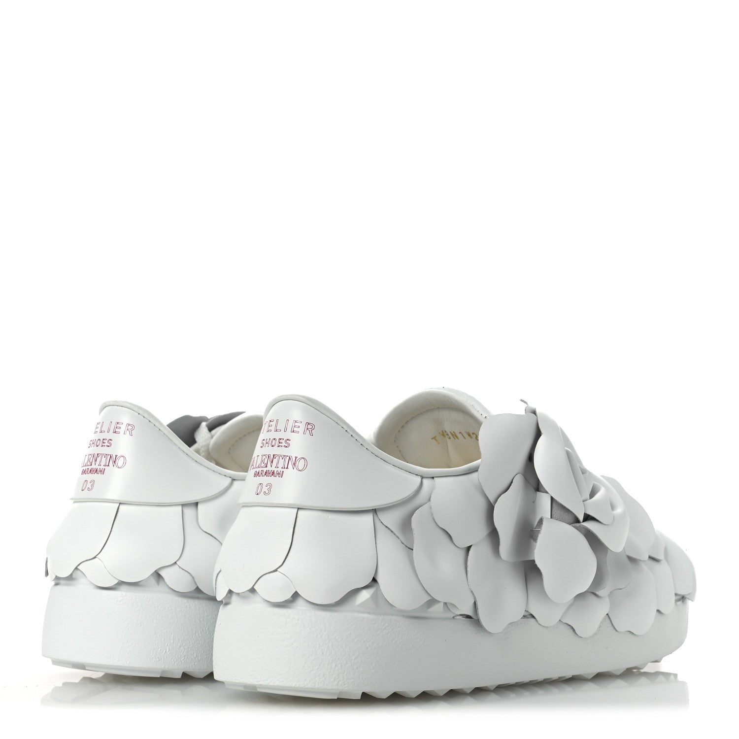Valentino Garavani Calfskin Atelier 03 Rose Edition Sneakers 37 White 5 of 11