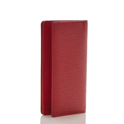 Louis Vuitton Epi Checkbook Organizer Wallet Castillan Red 3 of 9