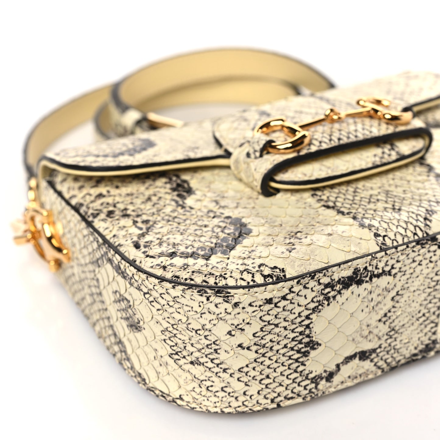 Snakeskin Web Mini Horsebit 1955 Shoulder Bag New Rock