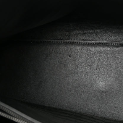 Saint Laurent Calfskin Crocodile Embossed Large Sac De Jour Carryall Black 12 of 26