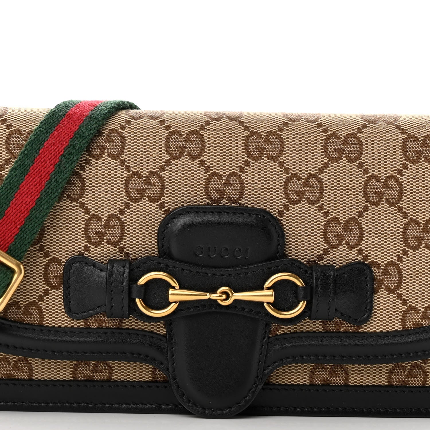 Gucci Monogram Lady Web Convertible Wallet Black 8 of 11