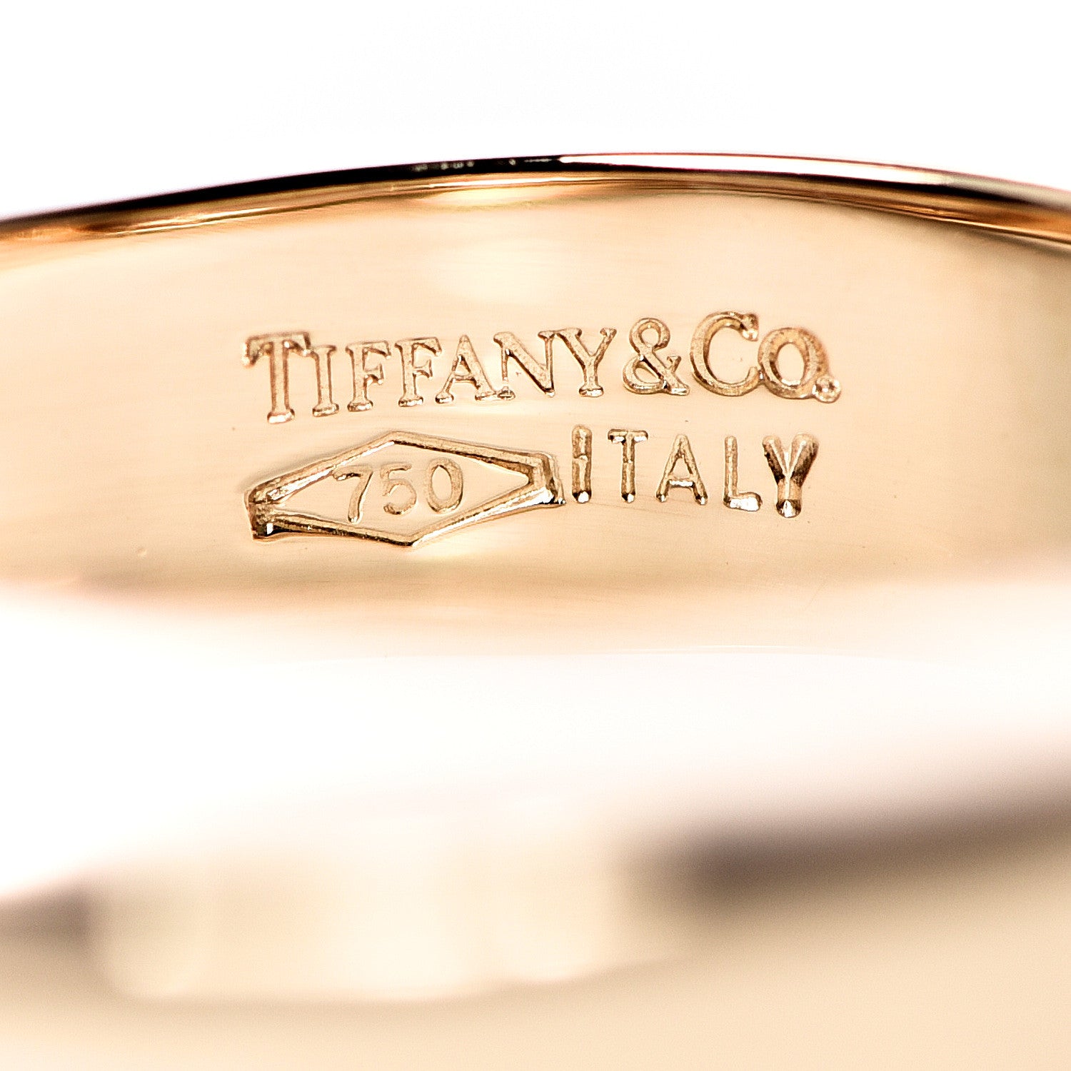 Tiffany 18K Yellow Gold Twist Band Ring 51 5.75 4 of 4