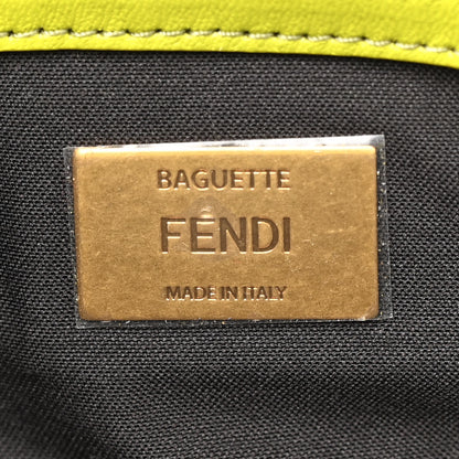 Fendi Nappa FF 1974 Embossed Baguette Wasabi 6 of 13