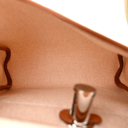 Hermes Military Toile Vache Hunter Herbag Zip Retourne 20 Ecru Beige Fauve 5 of 10