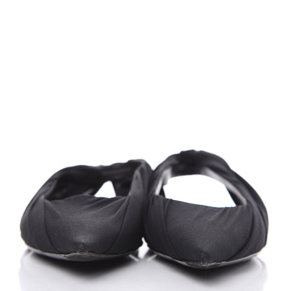 Balenciaga Jersey Knife Point-Toe Slingback Flats 37 Black 2 of 9