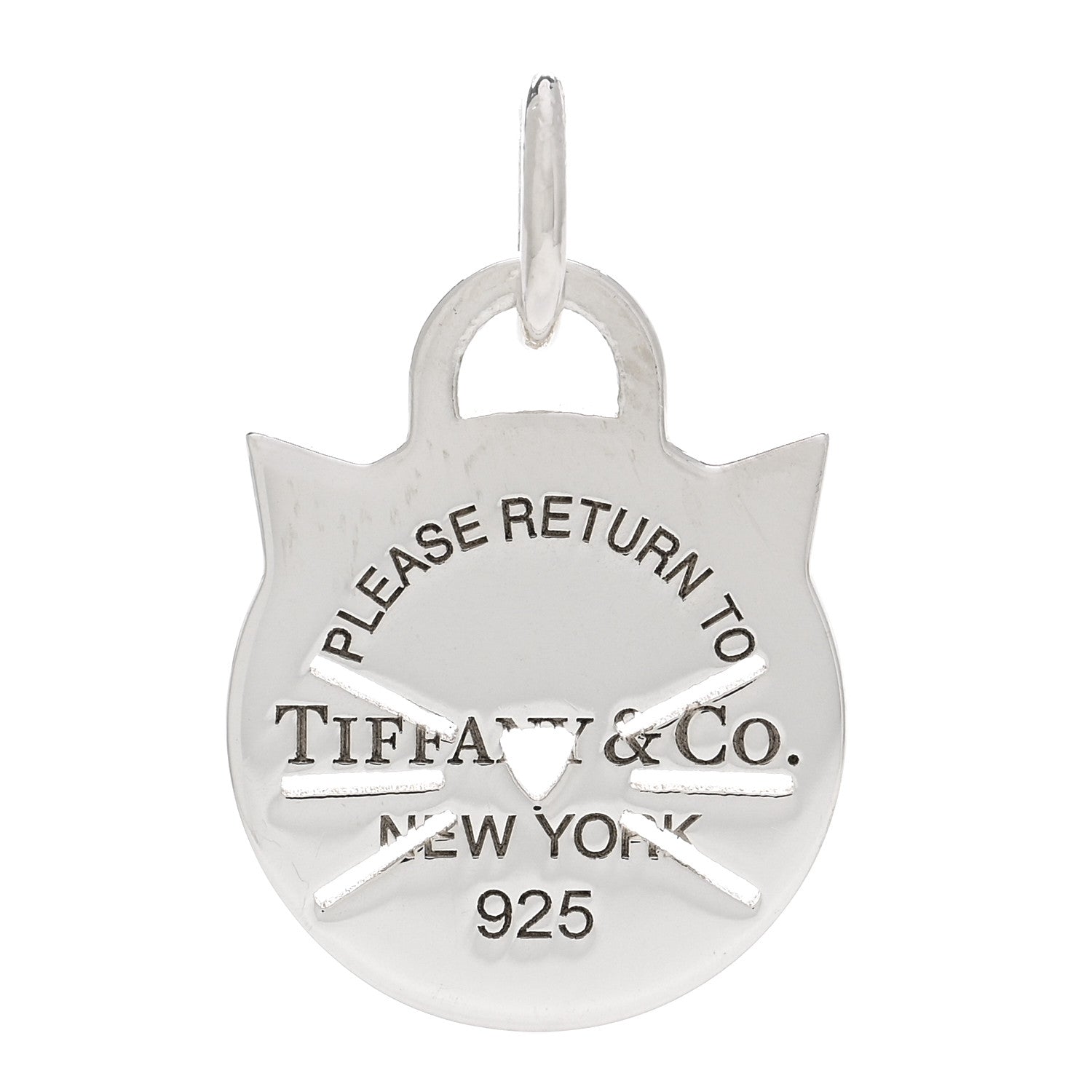 Tiffany Sterling Silver Return to Tiffany Cat Charm 1 of 3