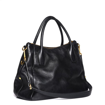 Prada Vitello Daino Tote Nero Black 4 of 8
