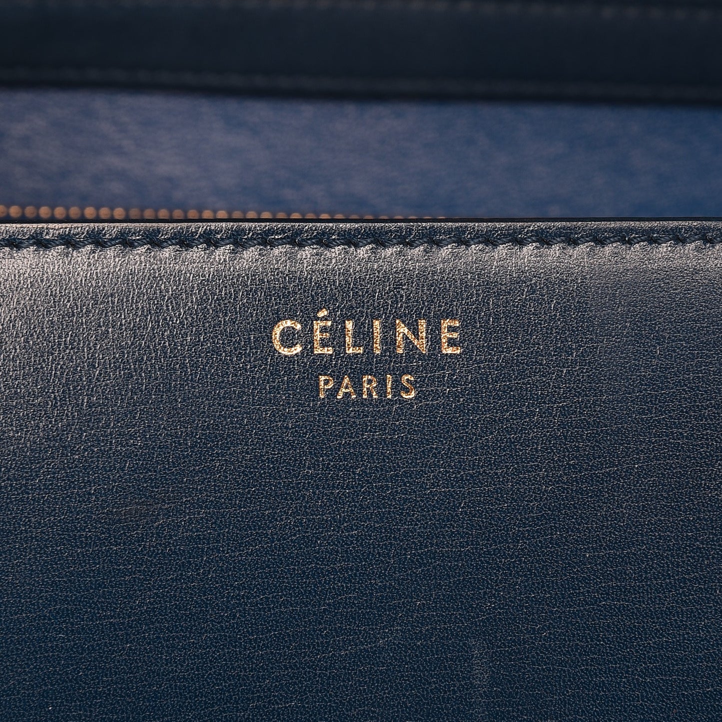 Box Calfskin Medium Classic Box Flap Bag Blue