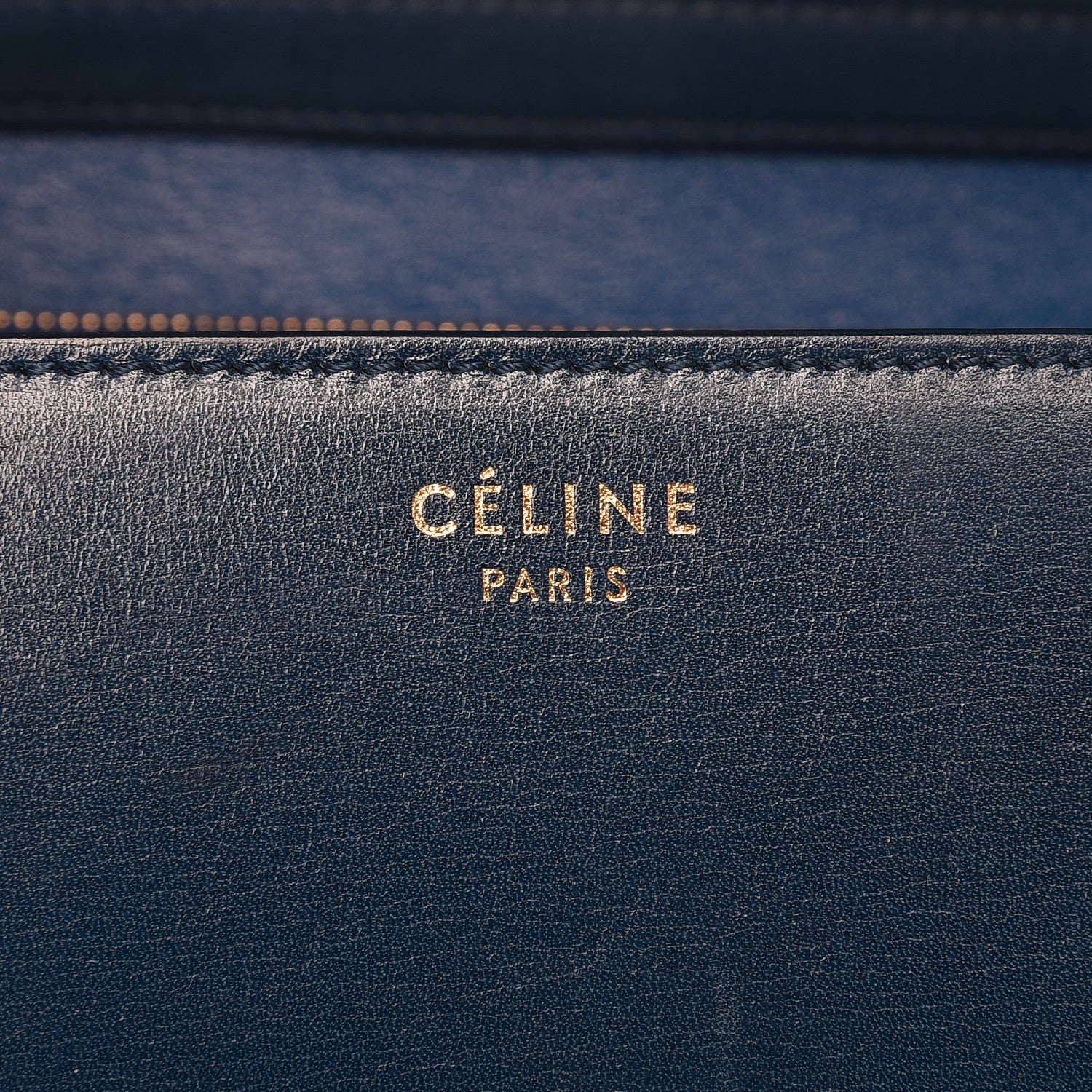 Celine Box Calfskin Medium Classic Box Flap Bag Blue 7 of 10