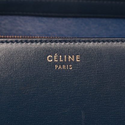 Celine Box Calfskin Medium Classic Box Flap Bag Blue 7 of 10
