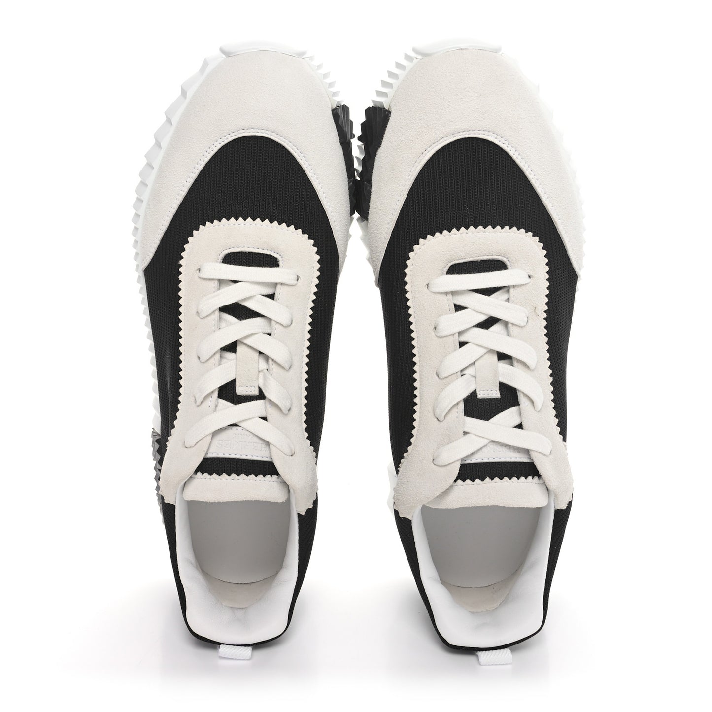 Air Mesh Suede Goatskin Mens Bouncing Sneakers 42 Black White