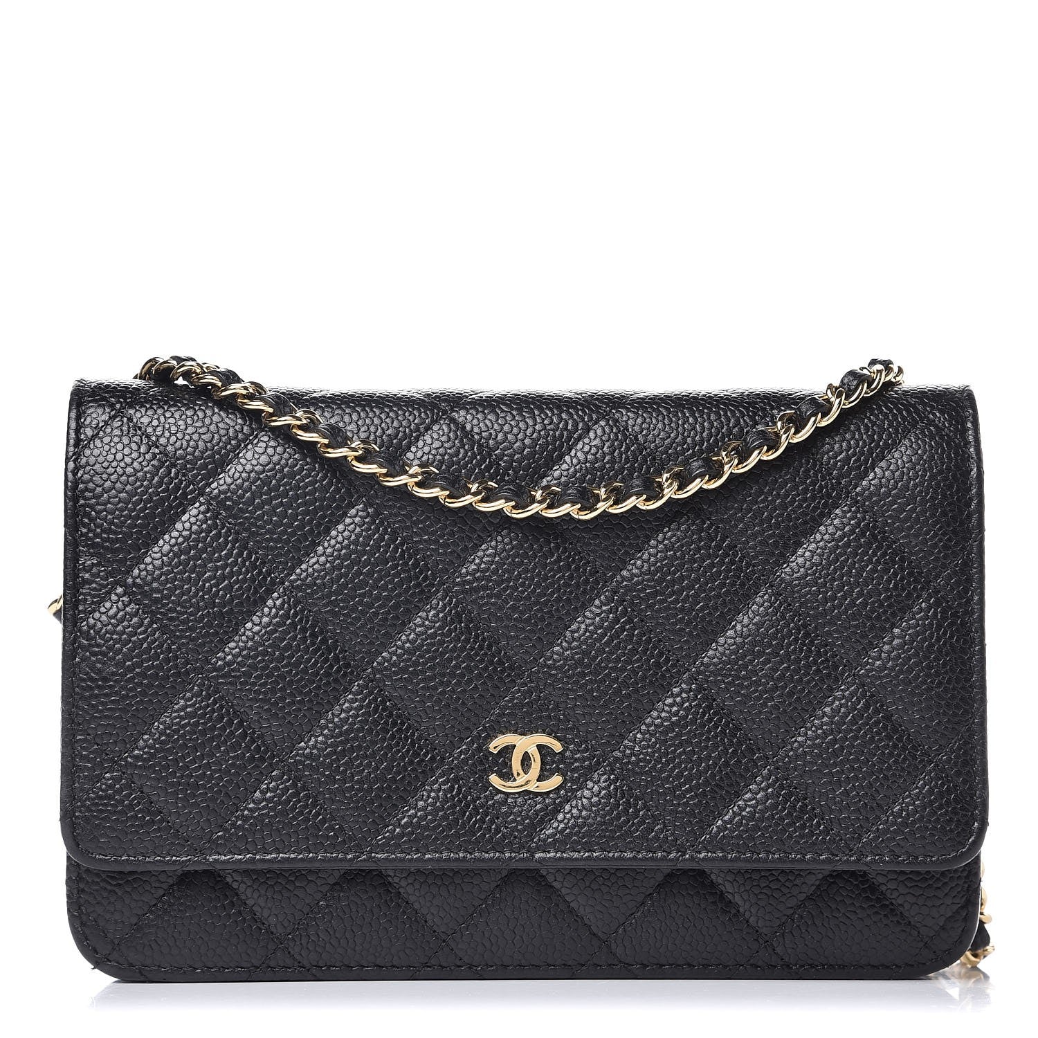 Chanel Caviar Quilted Wallet On Chain WOC Black 1 of 9